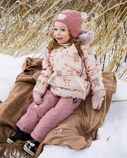 Two-Piece Baby Snug Snowsuit Dusty Pink