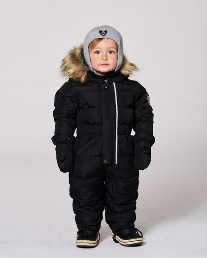 One-Piece Baby Original Puffy Snowsuit Black