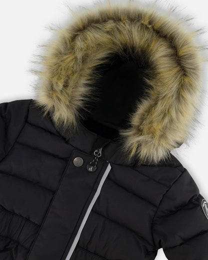 One-Piece Baby Original Puffy Snowsuit Black