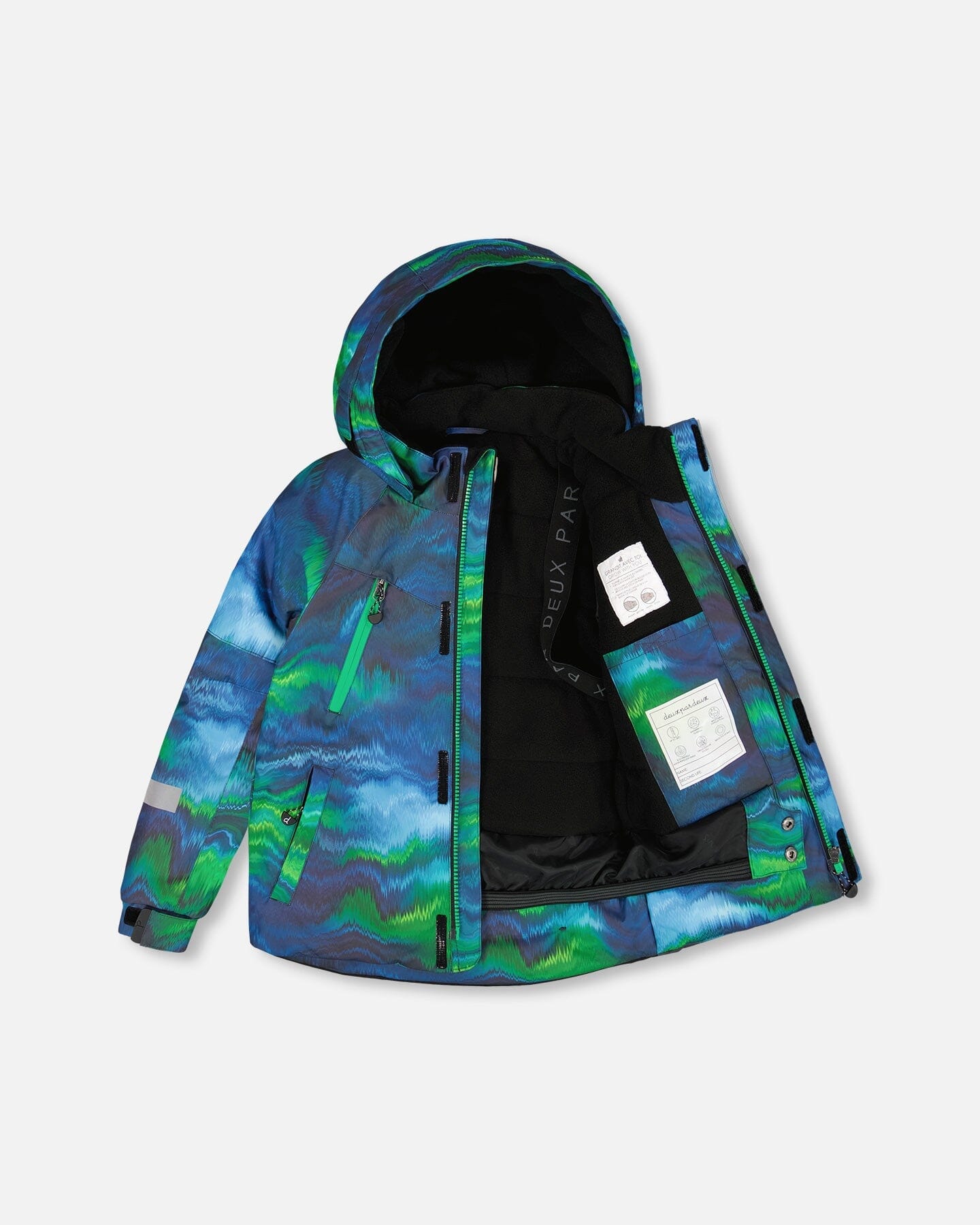 Two-Piece Play Snowsuit With Printed Jacket Black