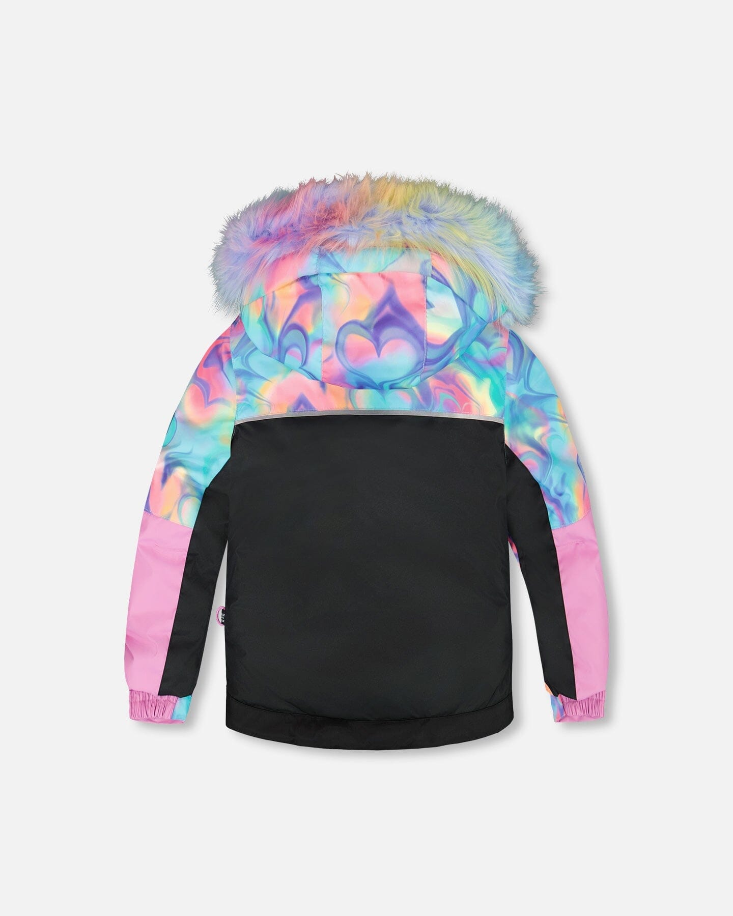 Two-Piece Play Snowsuit Rainbow Heart Print