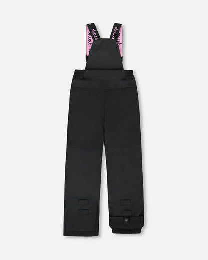 Two-Piece Play Snowsuit Black With Multicolor Print Jacket