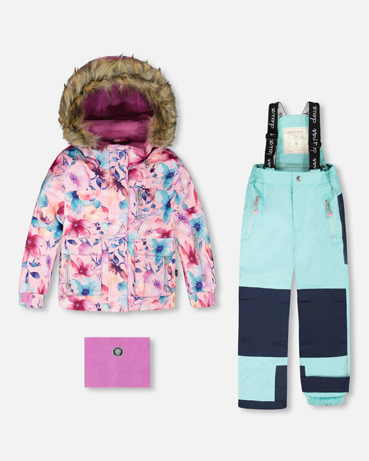 Two-Piece Play Snowsuit Turquoise Blue