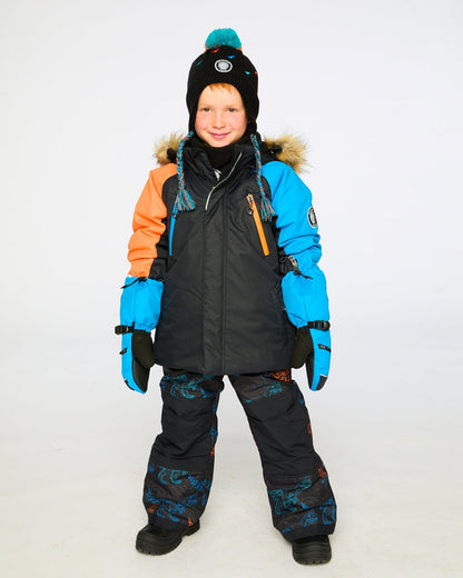 Two-Piece Play Snowsuit Robot Dinosaur Print