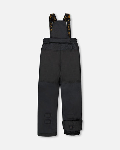 Two-Piece Play Snowsuit With Colorblocked Jacket Black