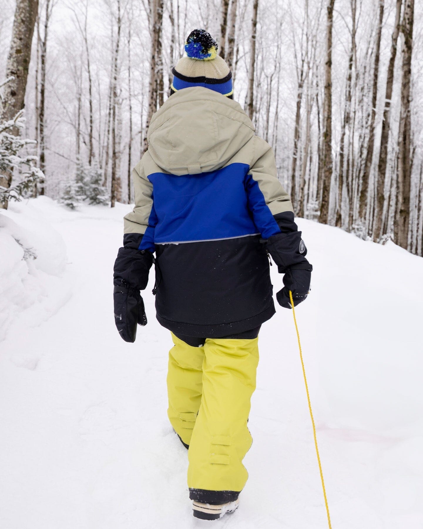 Two-Piece Play Snowsuit Bright Yellow Green