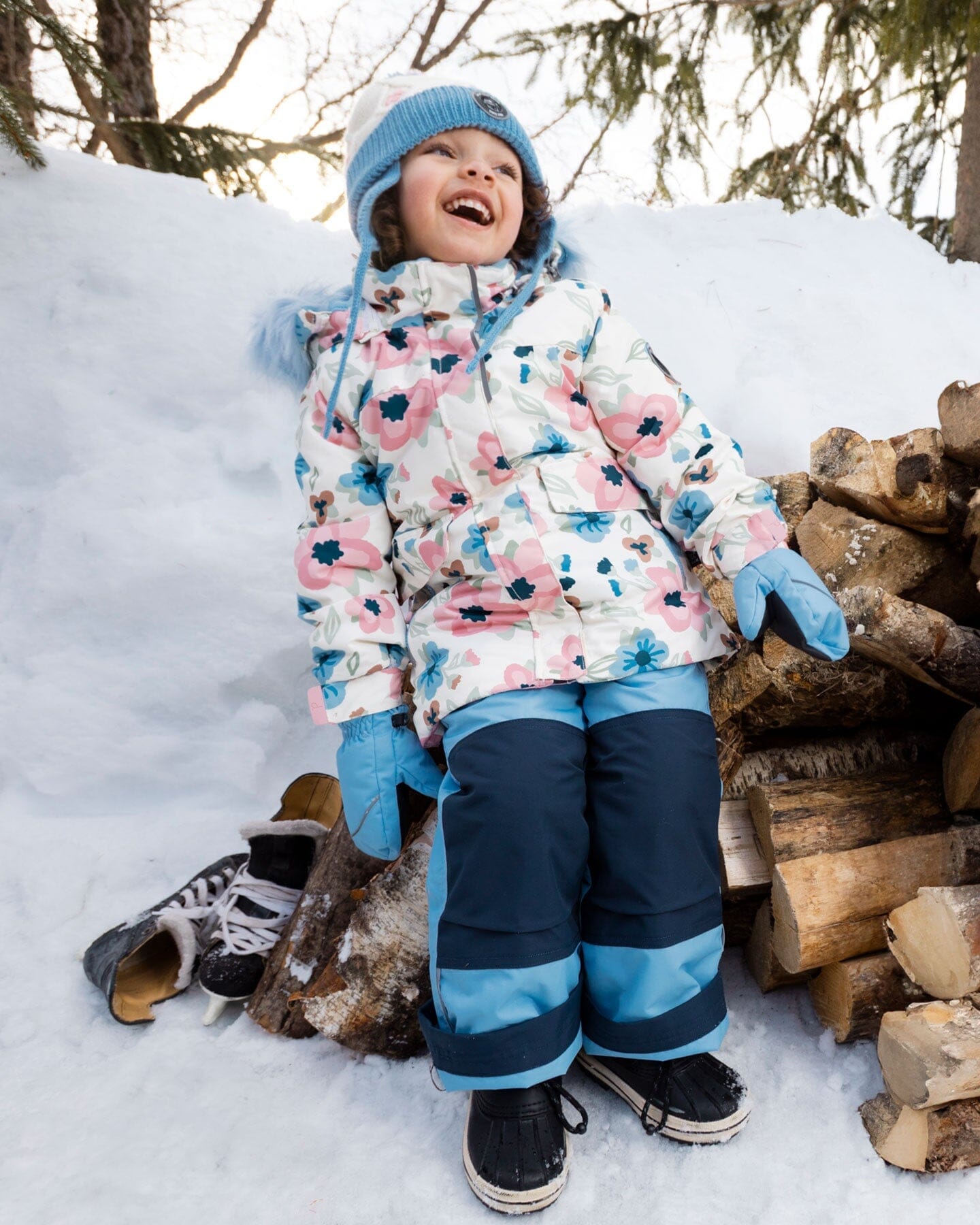 Two-Piece Baby Play Snowsuit Light Blue