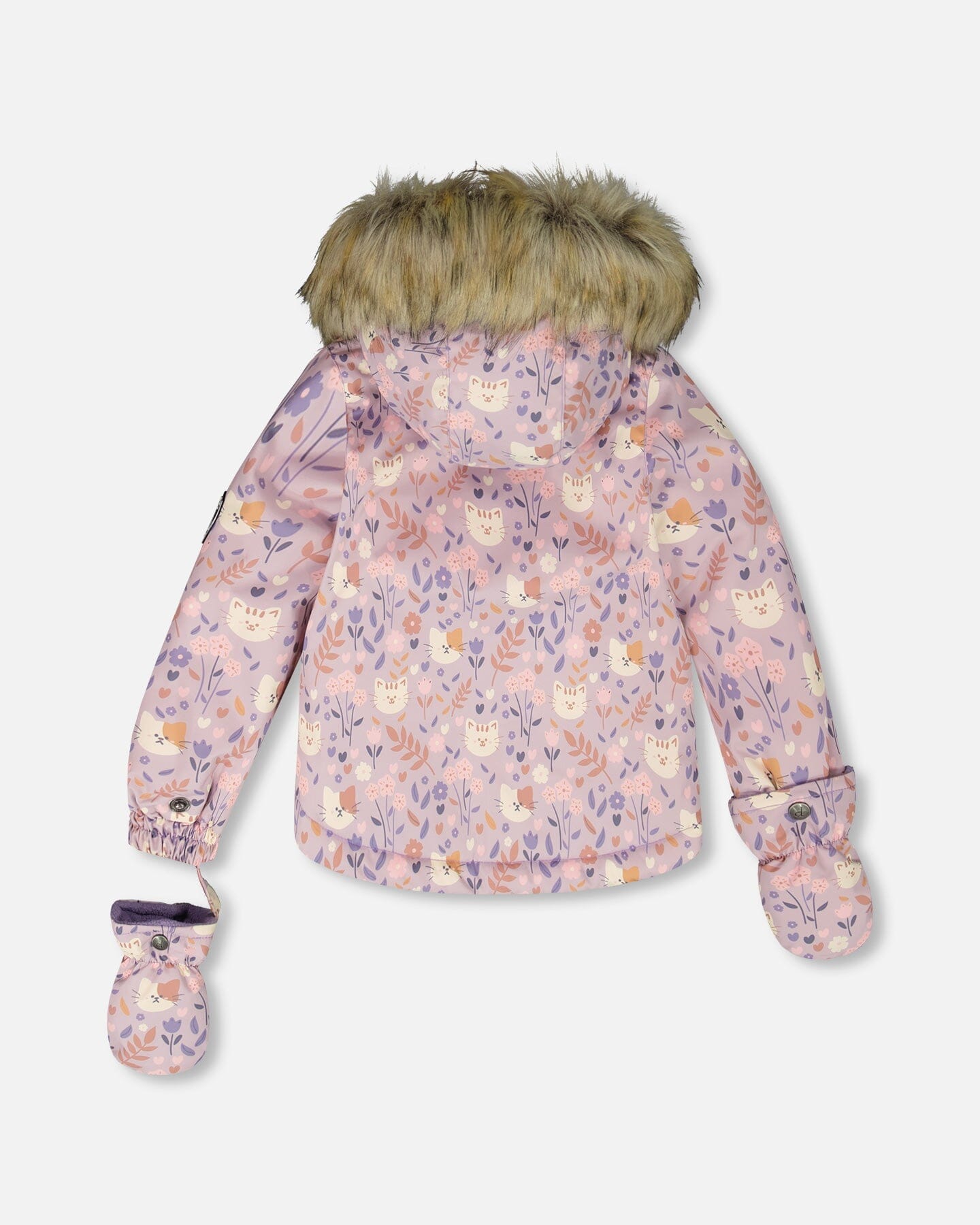 Two-Piece Baby Play Snowsuit Purple Gray