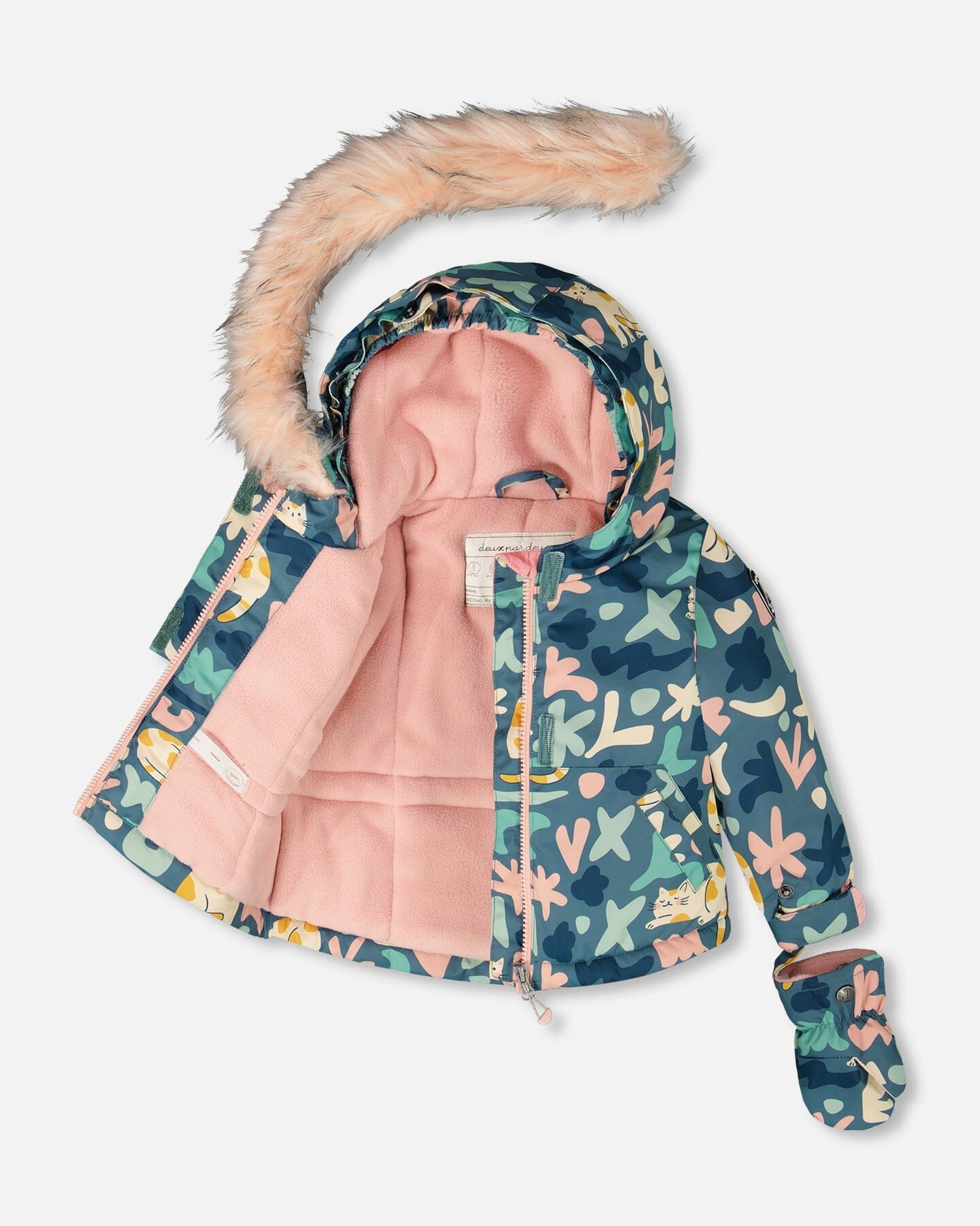 Two-Piece Baby Play Snowsuit Dusty Pink