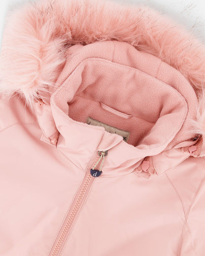 Two-Piece Play Snowsuit Navy Blue And Pink