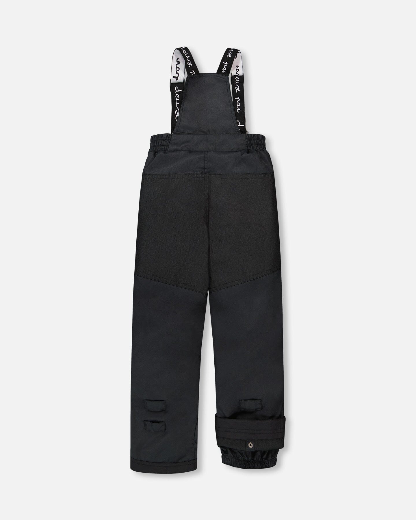 Two-Piece Play Snowsuit With Allover Print Jacket And Solid Pant Black