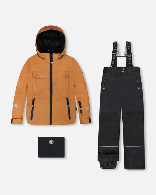 Two-Piece Teknik Snowsuit Brown And Black