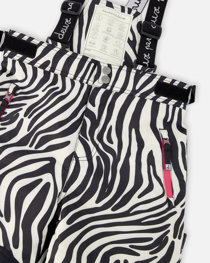 Two-Piece Teknik Snowsuit Zebra Print