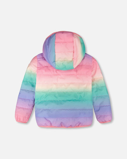 Quilted Mid-Season Jacket Multicolor Gradient