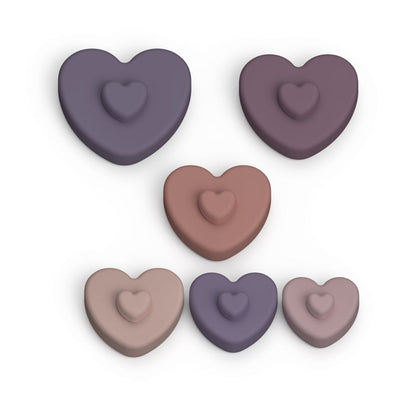 Heart Shaped Silicone Stacker