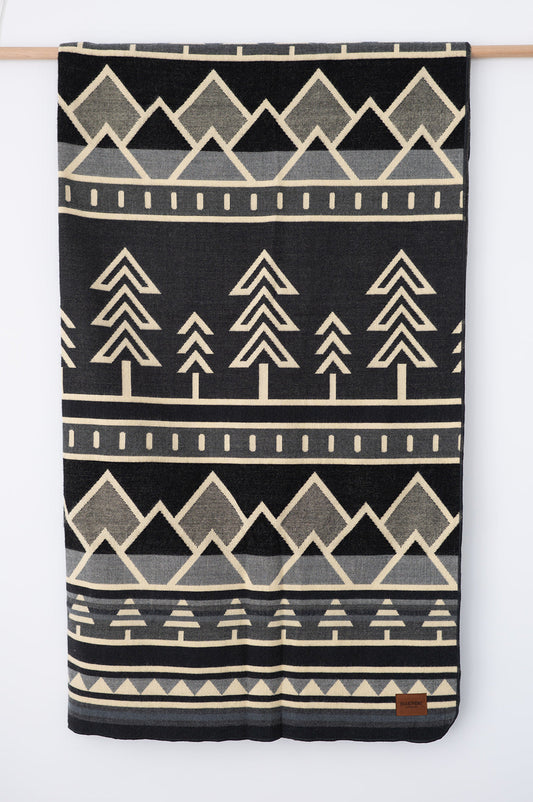 Tree Line Throw Blanket - Nightfall