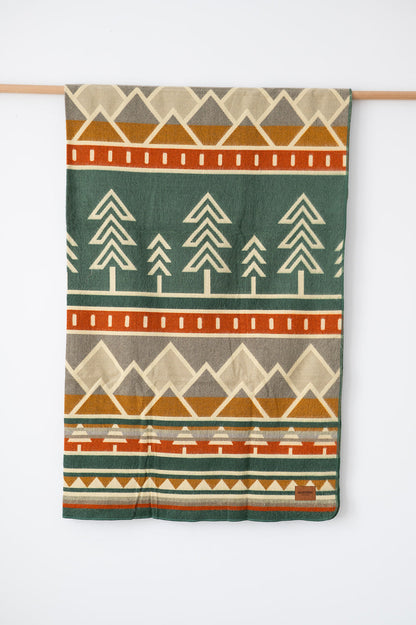 Tree Line Throw Blanket - Alpine Escape