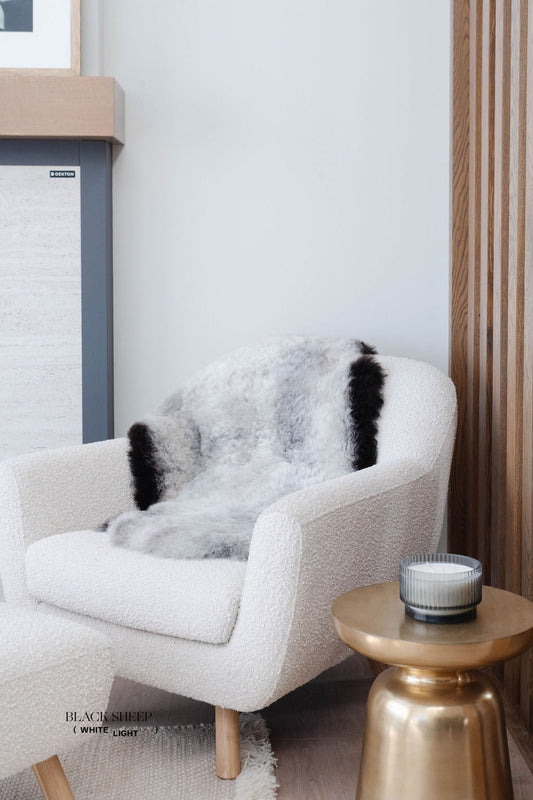 Shorn Dark Grey Edge Icelandic Sheepskin
