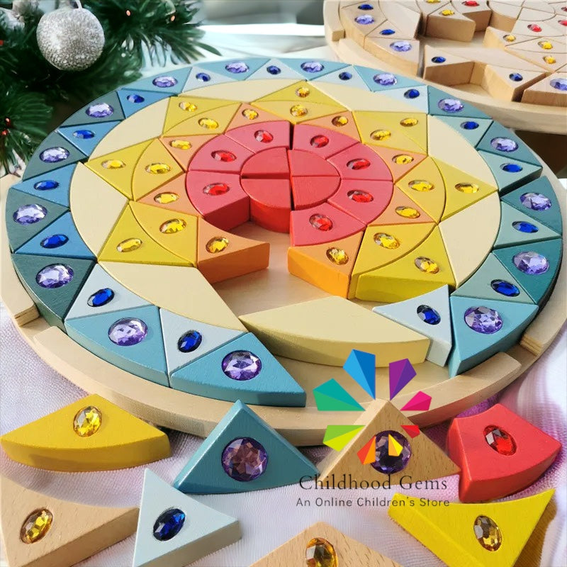 Wooden Mandala Sun
Stacking Toy