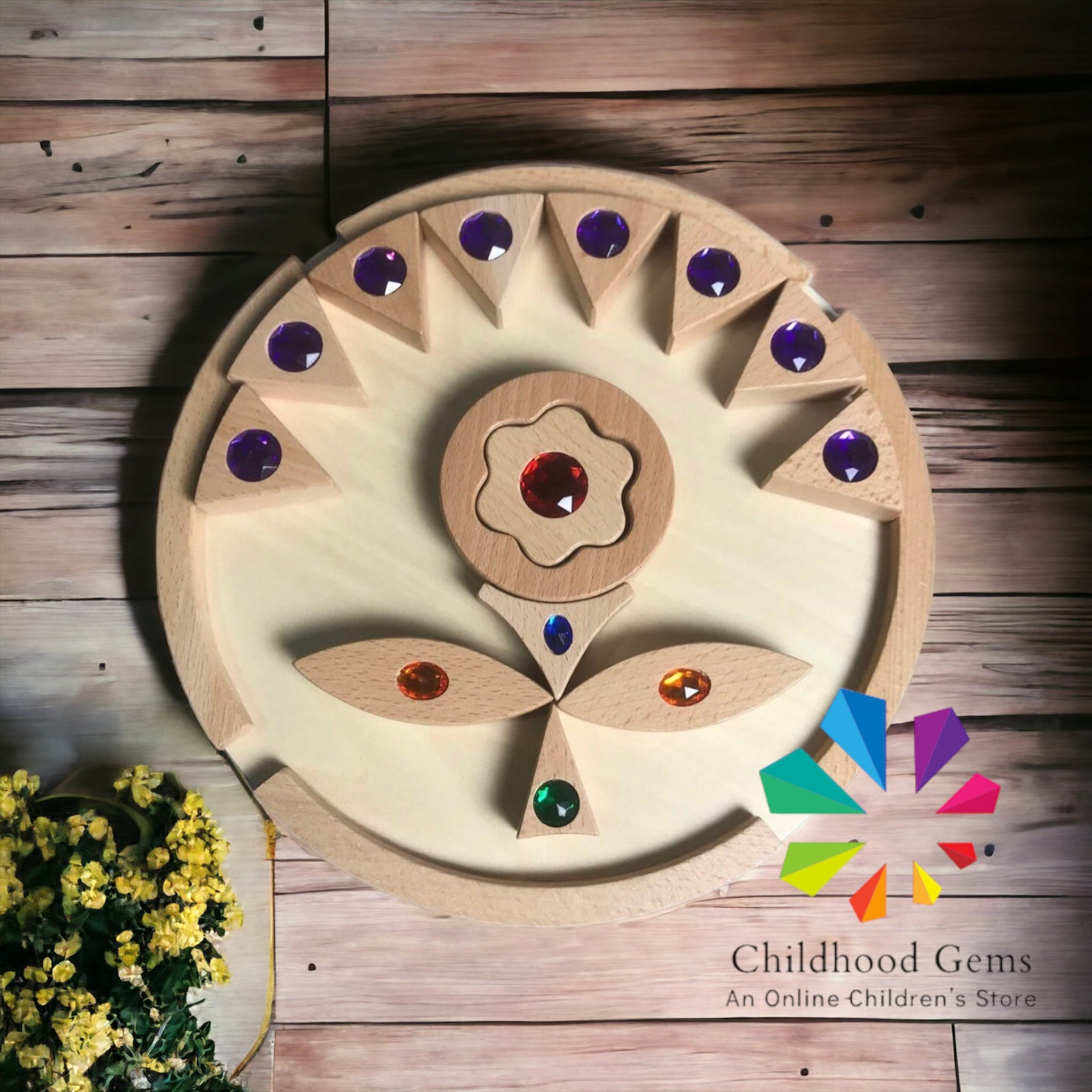 Wooden Mandala Sun
Stacking Toy