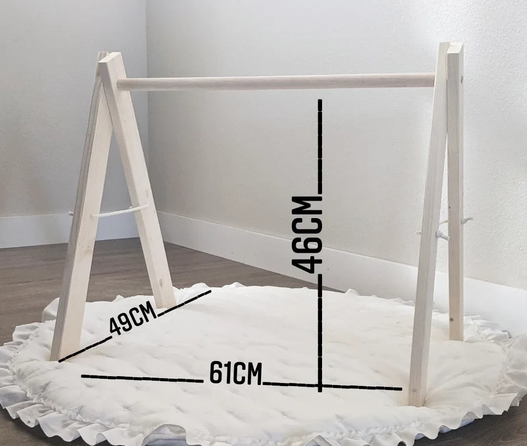 Wooden Baby Gym+Toys