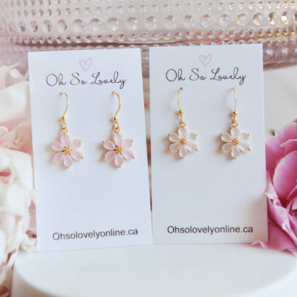 CHARLOTTE, Beautiful Flower Dangle Earrings