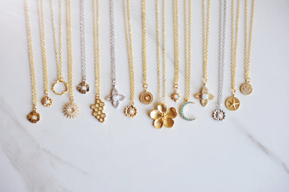 BRIELLE Gold Sun Necklace