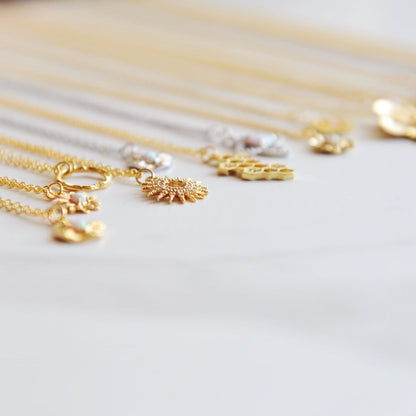 BRIELLE Gold Sun Necklace