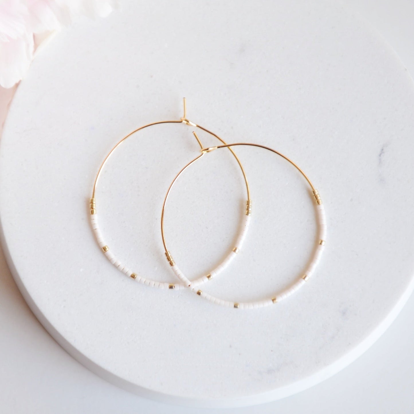 Miyuki Bead Hoops