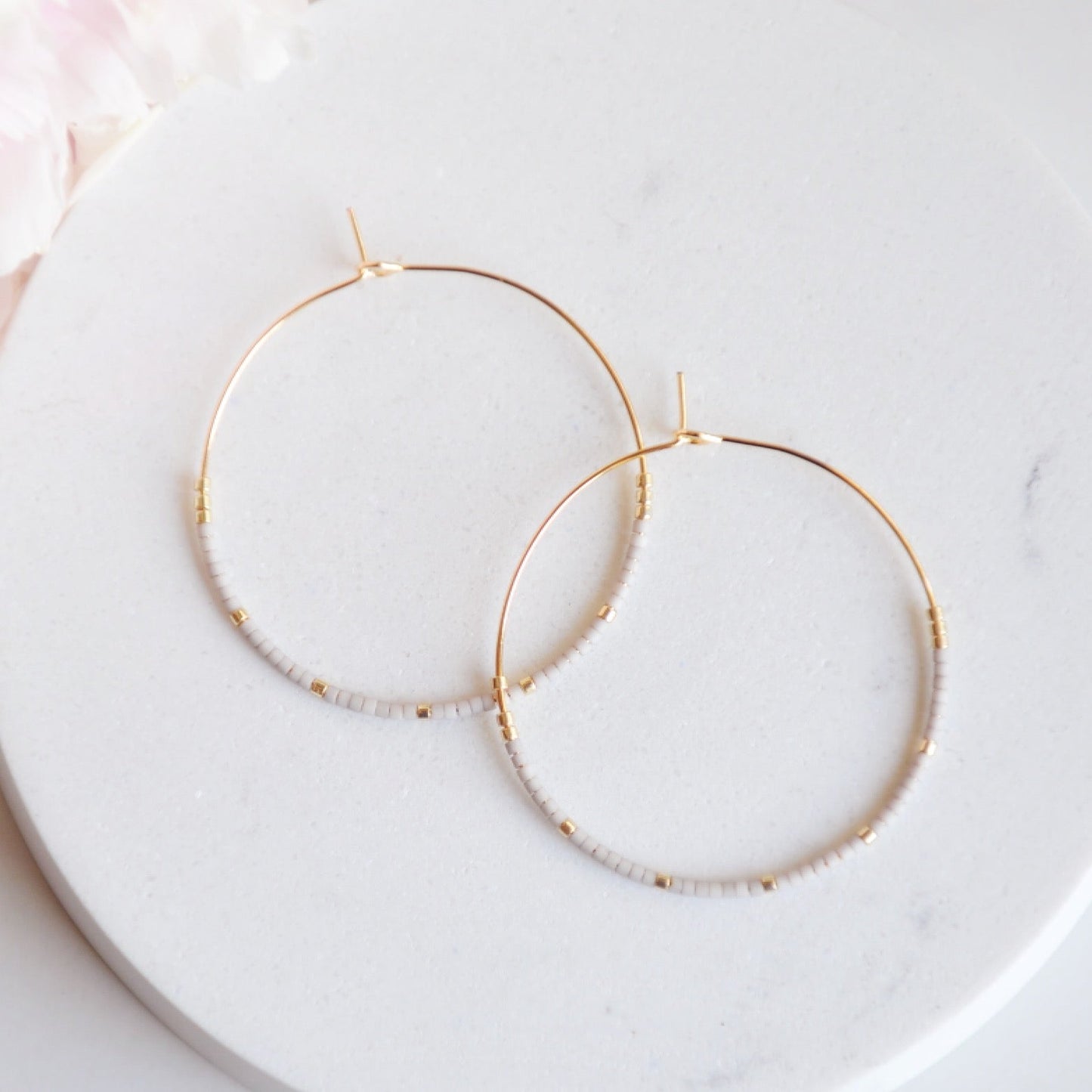 Miyuki Bead Hoops