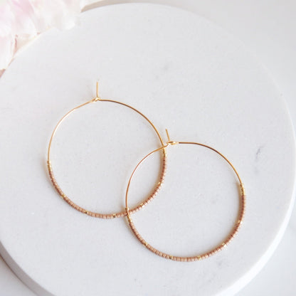 Miyuki Bead Hoops