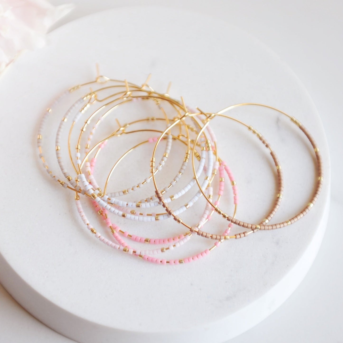 Miyuki Bead Hoops