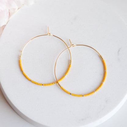 Miyuki Bead Hoops