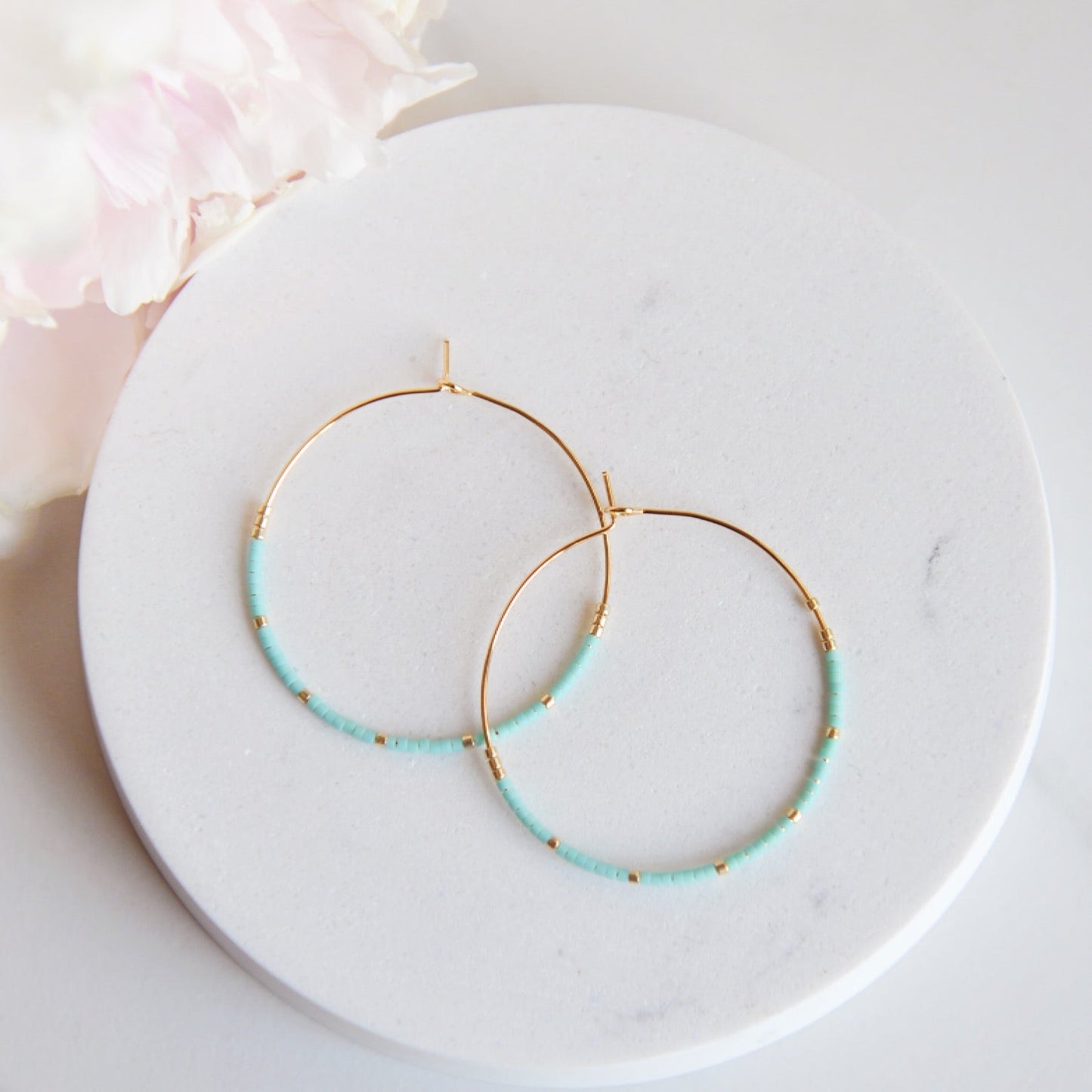 Miyuki Bead Hoops
