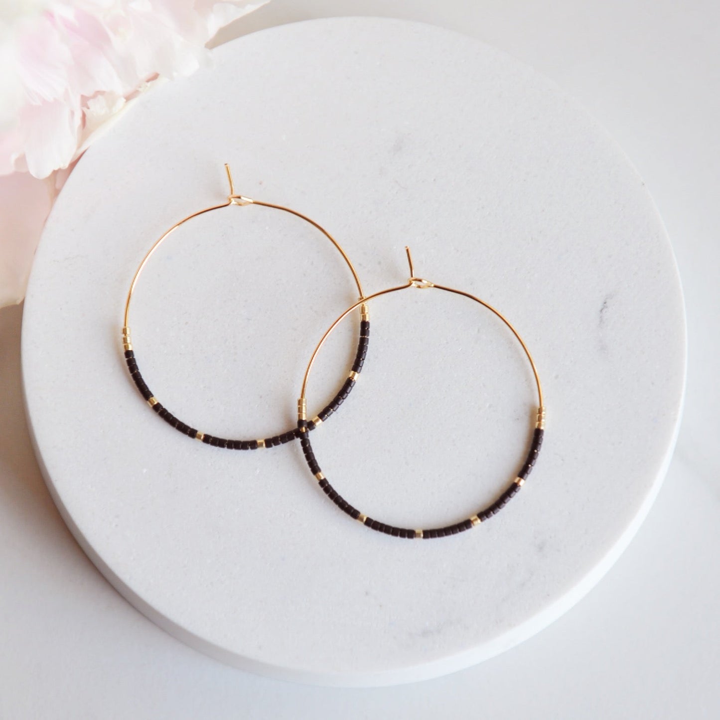 Miyuki Bead Hoops