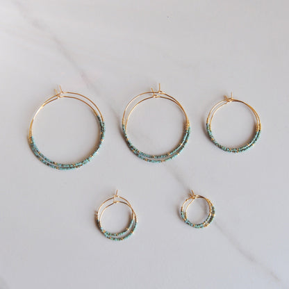 Miyuki Bead Hoops