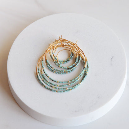 Miyuki Bead Hoops