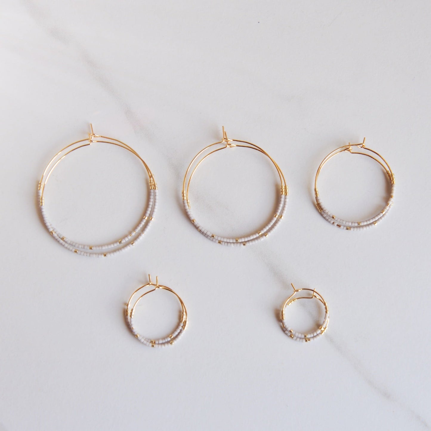 Miyuki Bead Hoops