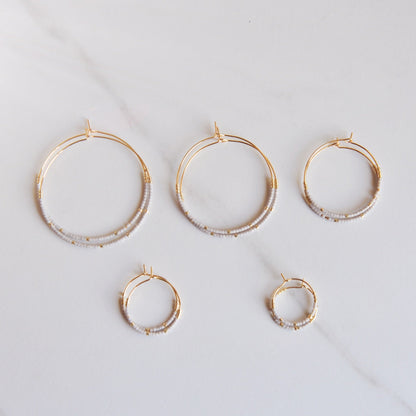 Miyuki Bead Hoops