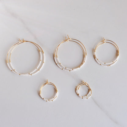 Miyuki Bead Hoops