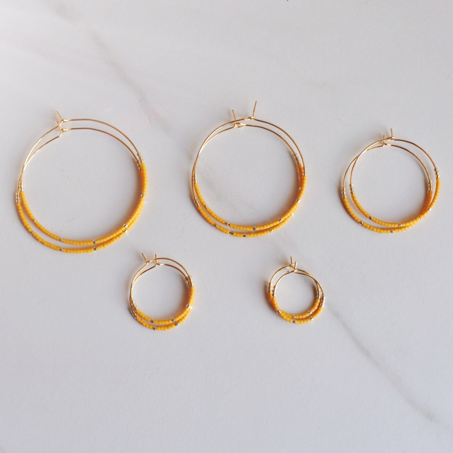 Miyuki Bead Hoops