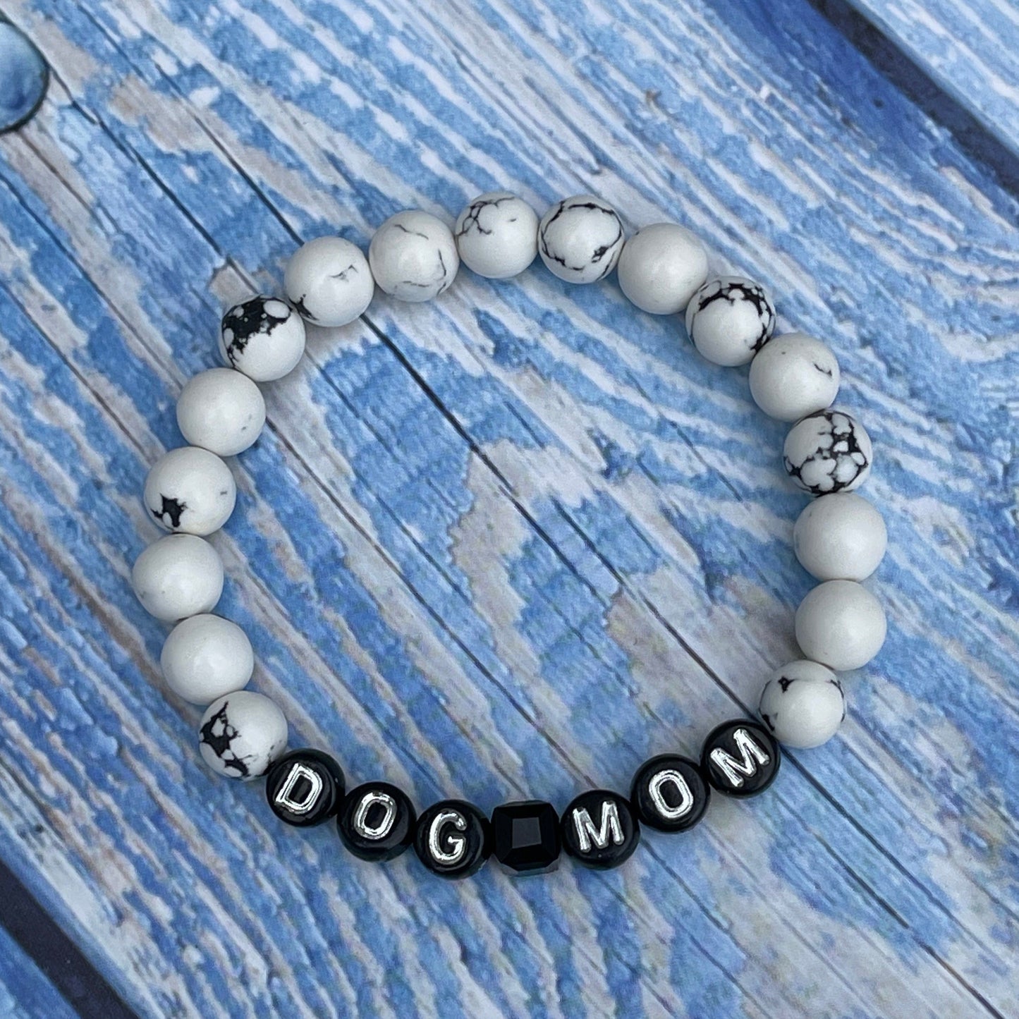 Dog Mom Mala Bracelet Stack (Set) - Howlite