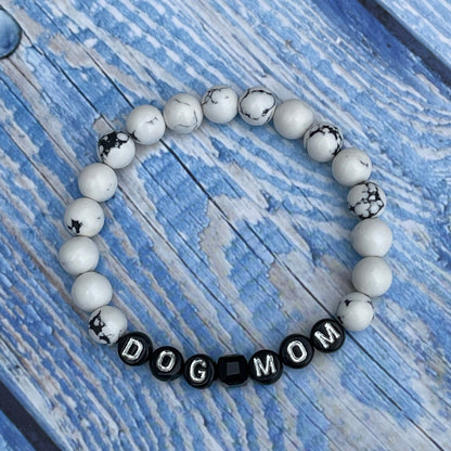 Dog Mom Mala Bracelet Stack (Set) - Howlite