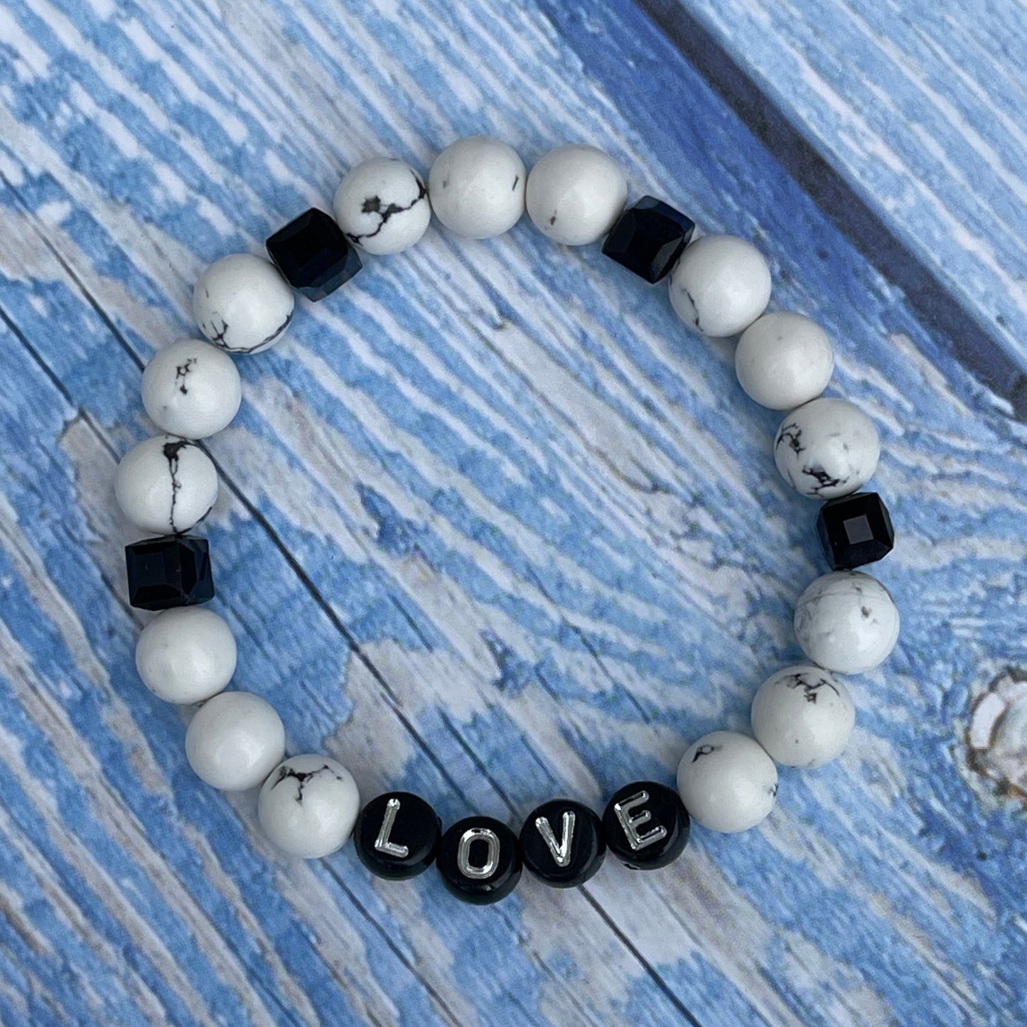 Dog Mom Mala Bracelet Stack (Set) - Howlite