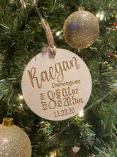 Load image into Gallery viewer, Baby Stat Christmas Ornament
