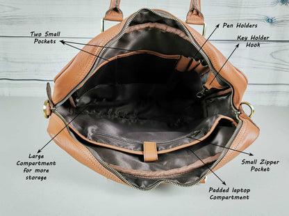 The Signature Messenger Bag Men Brown