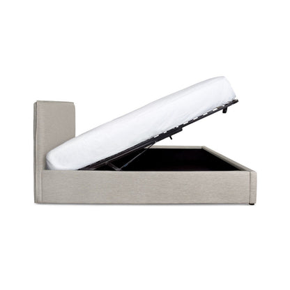 Julia King Storage Bed - Sand