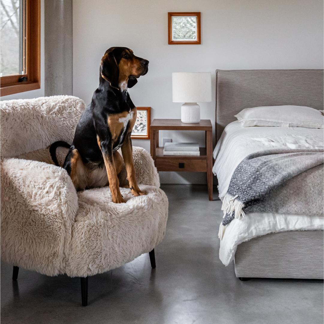 Julia King Storage Bed - Sand