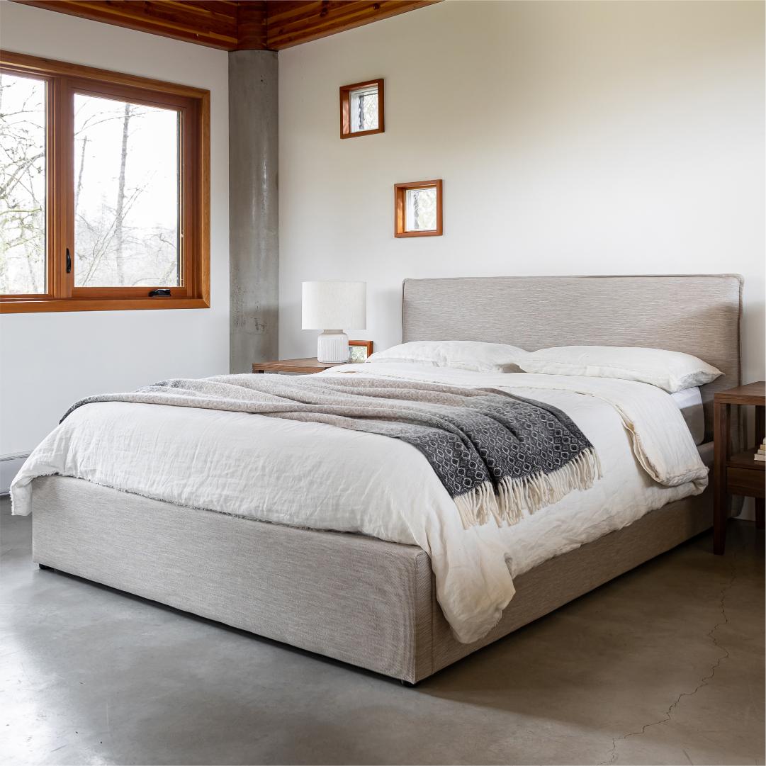 Julia Queen Storage Bed - Sand
