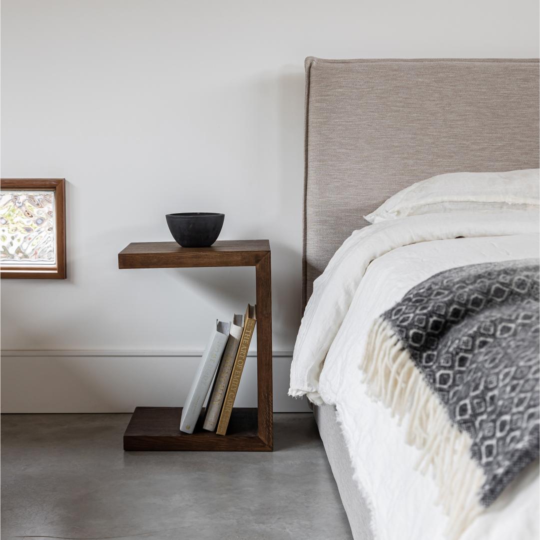 Julia King Storage Bed - Sand